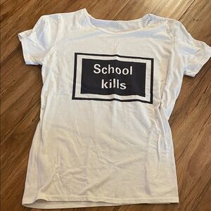 White Graphic Kids T-Shirt